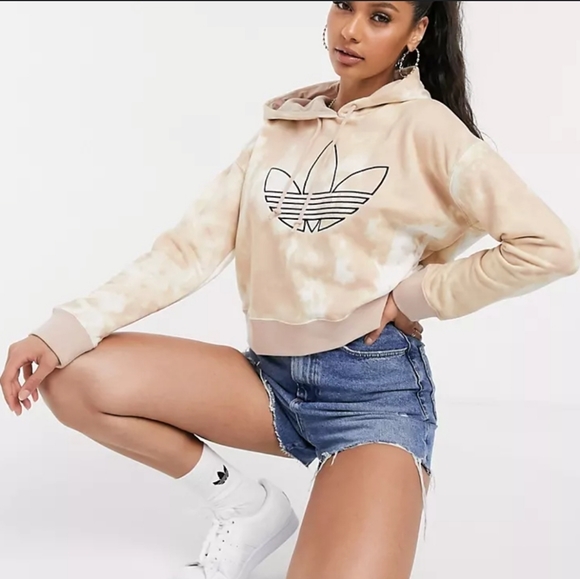 Adidas | All over color Cropped Hoodie | Size S | EUC! - Picture 2 of 6